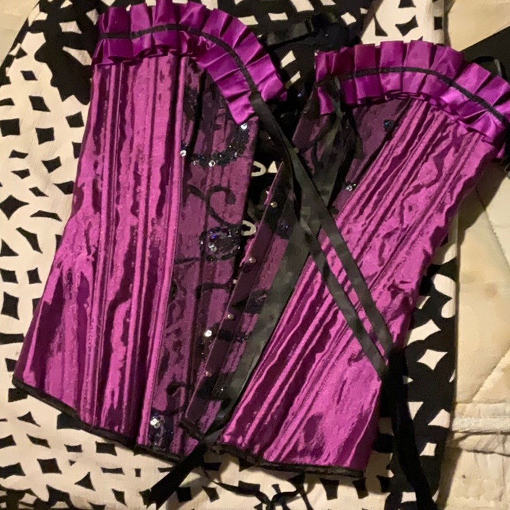 Purple corset